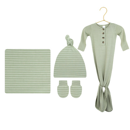 Carson Newborn Hat Bundle (Gown)