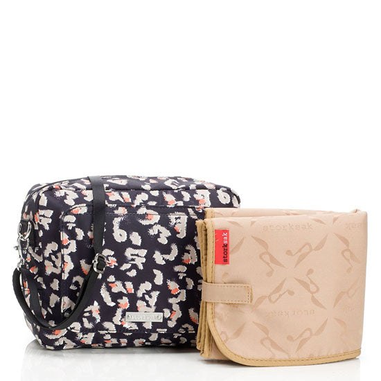 Storksak Cleo - Papaya + Mini Fix Changing Bag-3