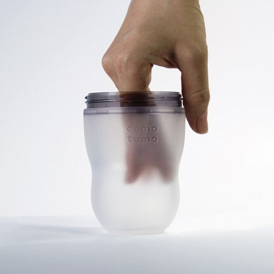 Comotomo Natural Feel Baby Bottle - 8 oz  - Green-2