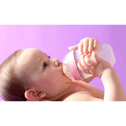 Comotomo Natural Feel Baby Bottle 5 oz - 2 pack - Pink-4