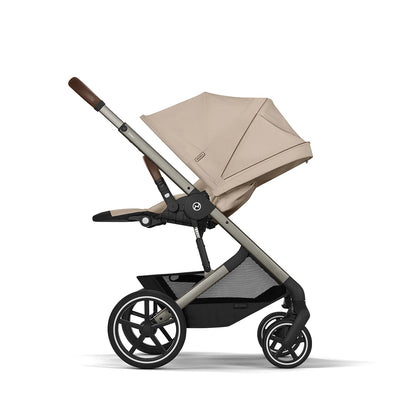 Cybex Balios Rear Facing and reclined seat that's reversible to front facing. Parent facing for little toddlers and world facing once they're ready to explore the world