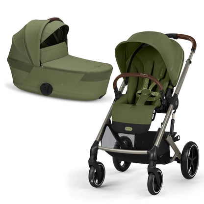 
Cybex Balios S Lux Stroller with Fold Cot Newborn System Bundle in Sage Green. TBA on arrival