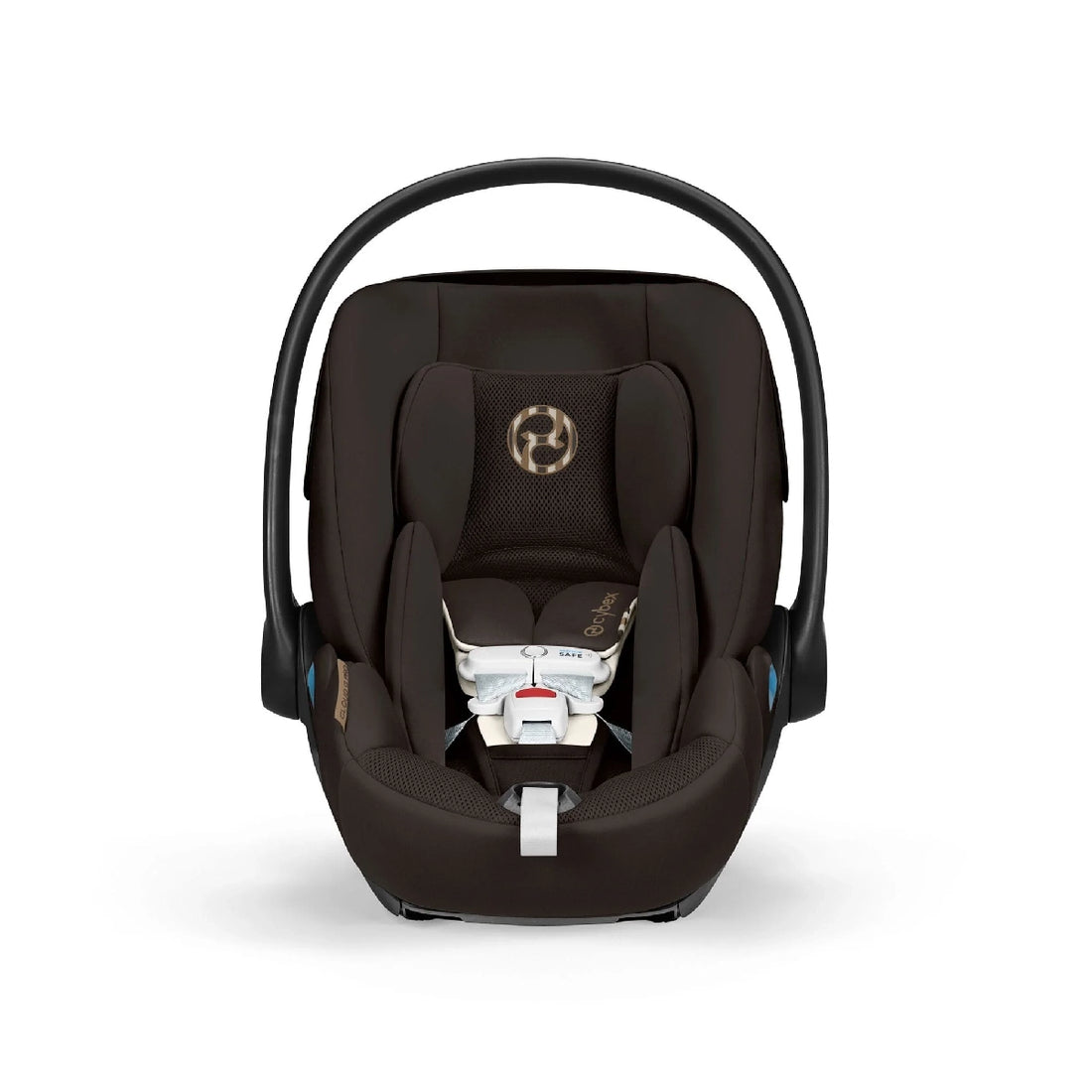
Cybex Premium Cloud G Pro Infant Car Seat in Chocolate Brown Colorway Product Image View of Seat, Harness, Infant Insert