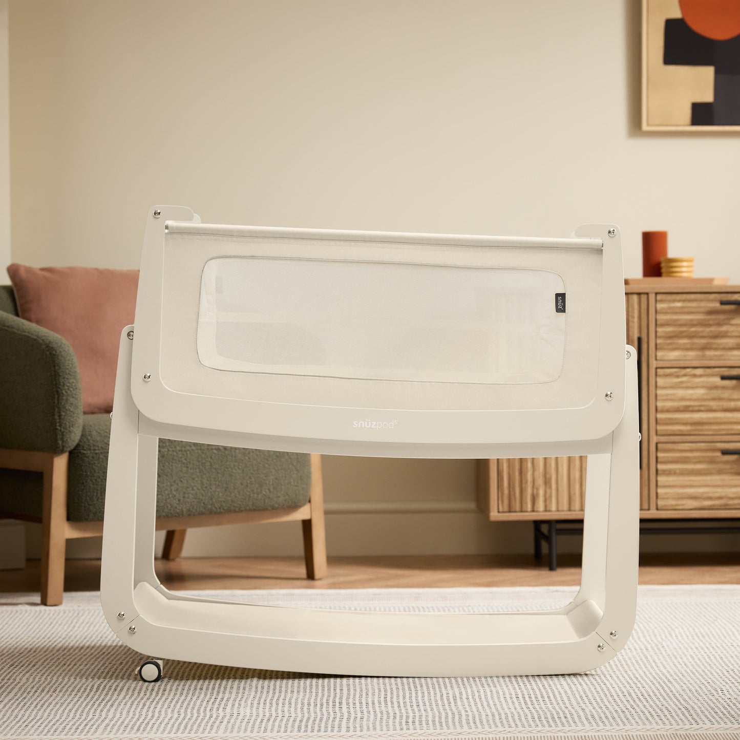 SnuzPod5 Bedside Crib Cashmere