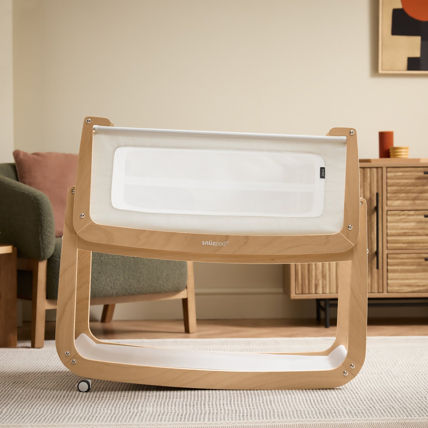 Snuz SnuzPod5 Bedside Crib Natural