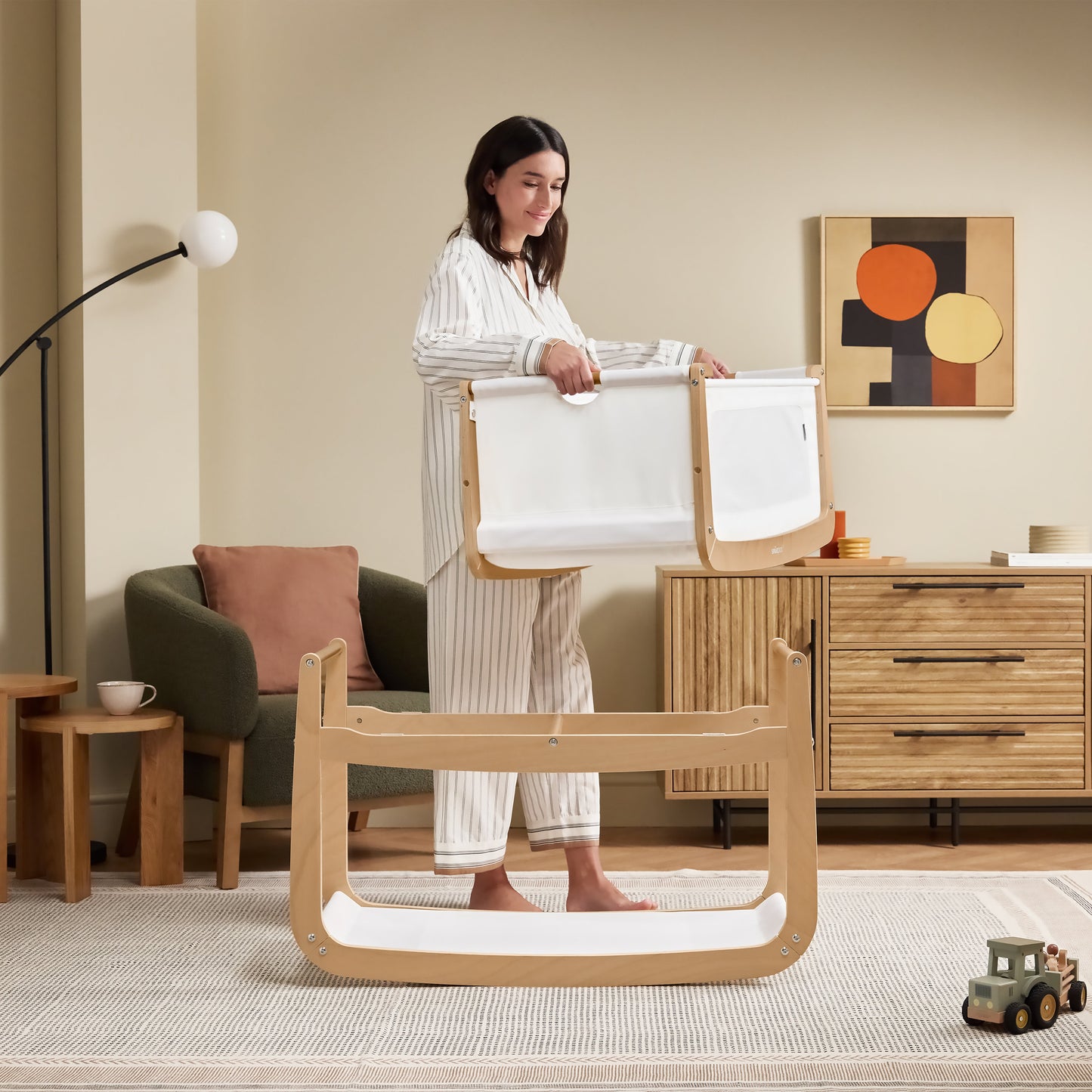 Snuz SnuzPod5 Bedside Crib Natural