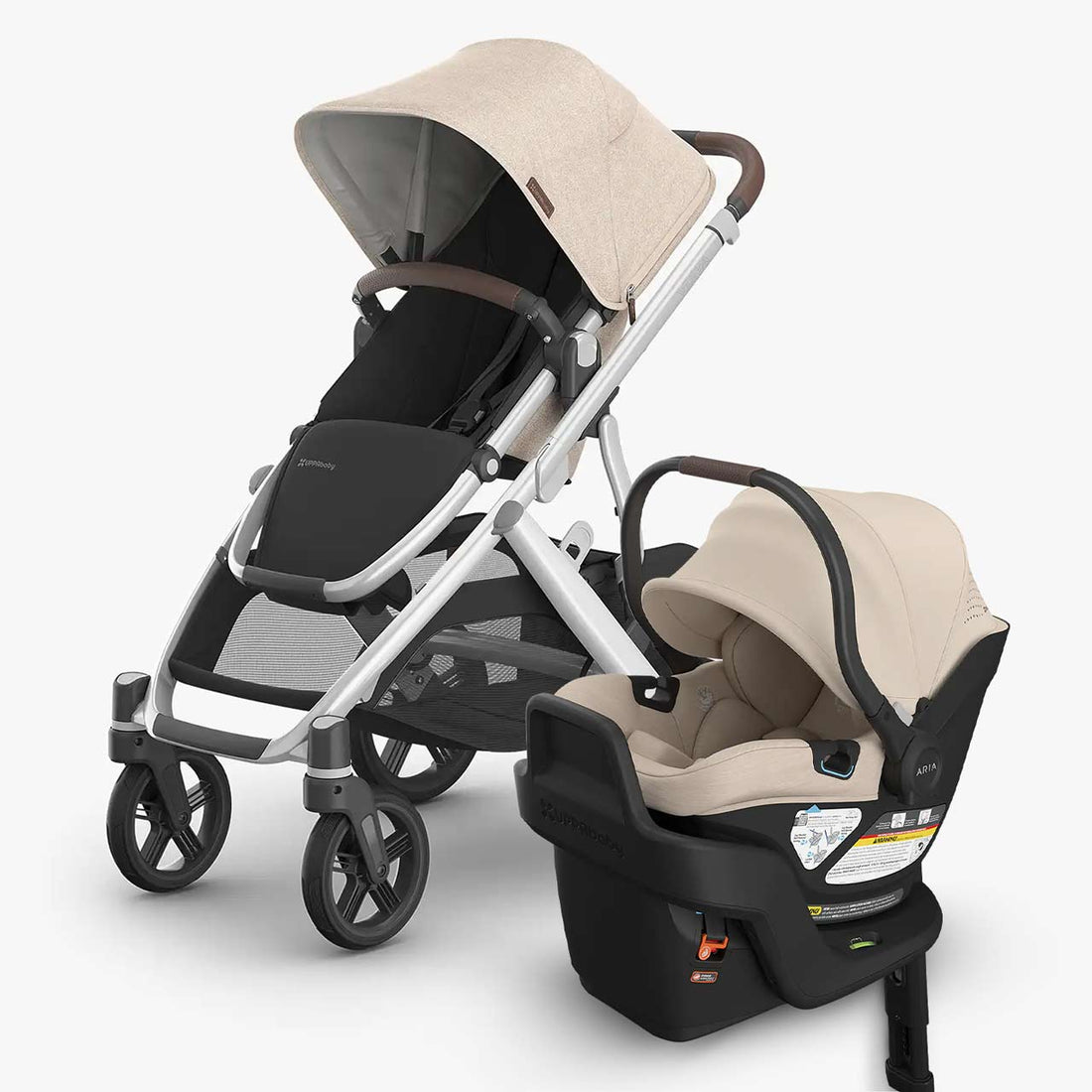 uppababy vista 2 declan Uppababy Vista V3 + Aria V2 Travel System Jake (Charcoal | Carbon Frame