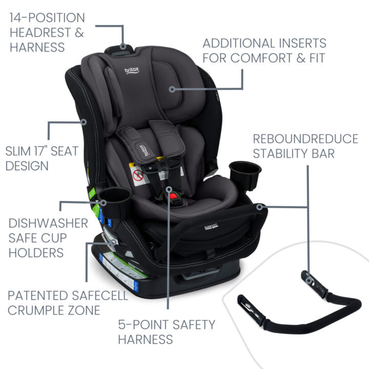 britax roundabout convertible Britax Poplar S Convertible Car Seat Cowmooflage