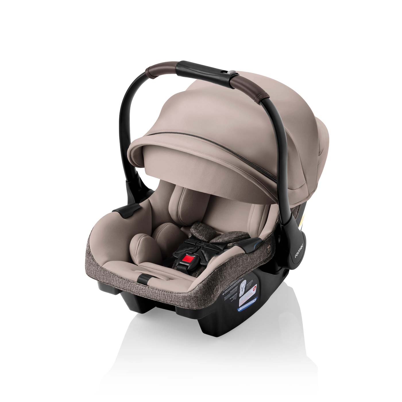 Romer Juni Infant Car Seat with Versa Base, SecureLoc Technology, Luxury Cover - Truffle
