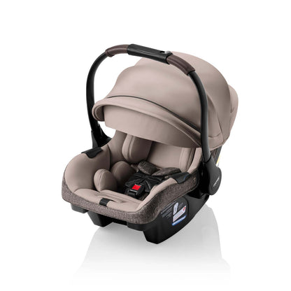 Romer Juni Infant Car Seat with Versa Base, SecureLoc Technology, Luxury Cover - Truffle