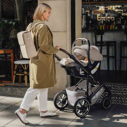 Romer Tura Stroller, Portable Toddler and Baby Stroller + Infant Car Seat - Truffle