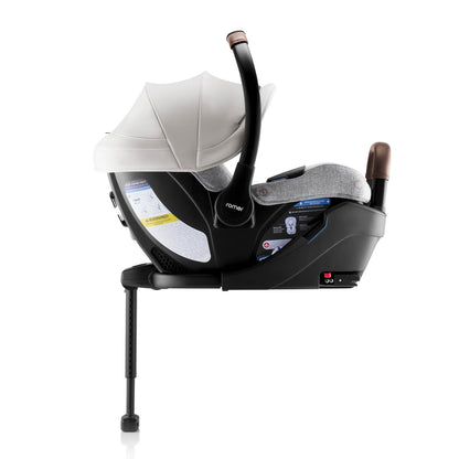 Romer Juni Infant Car Seat with Versa Base, SecureLoc Technology, Luxury Cover - Pearl