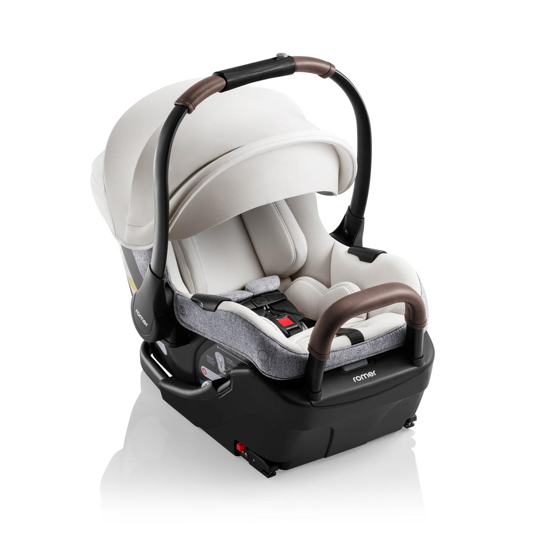 Romer Juni Infant Car Seat with Versa Base, SecureLoc Technology, Luxury Cover - Pearl