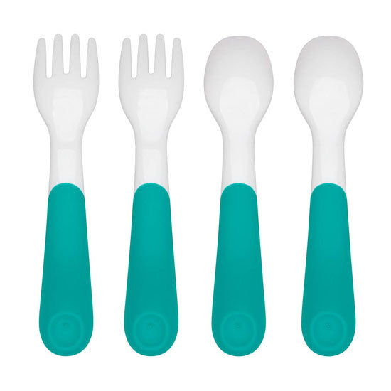OXO Tot Fork and Spoon Training Set - Teal_thumb1_thumb2