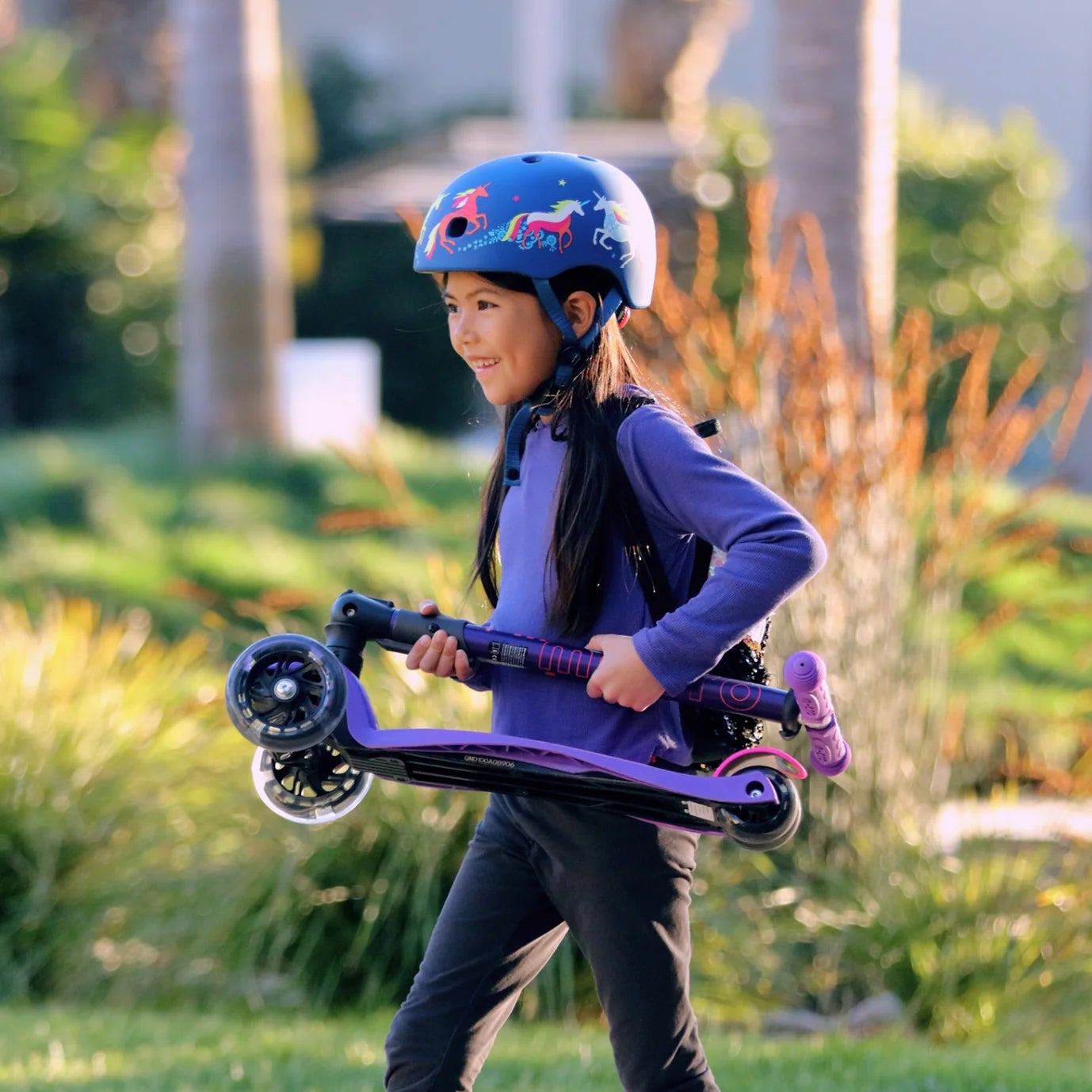 Micro Kickboard Maxi Foldable LED Scooter