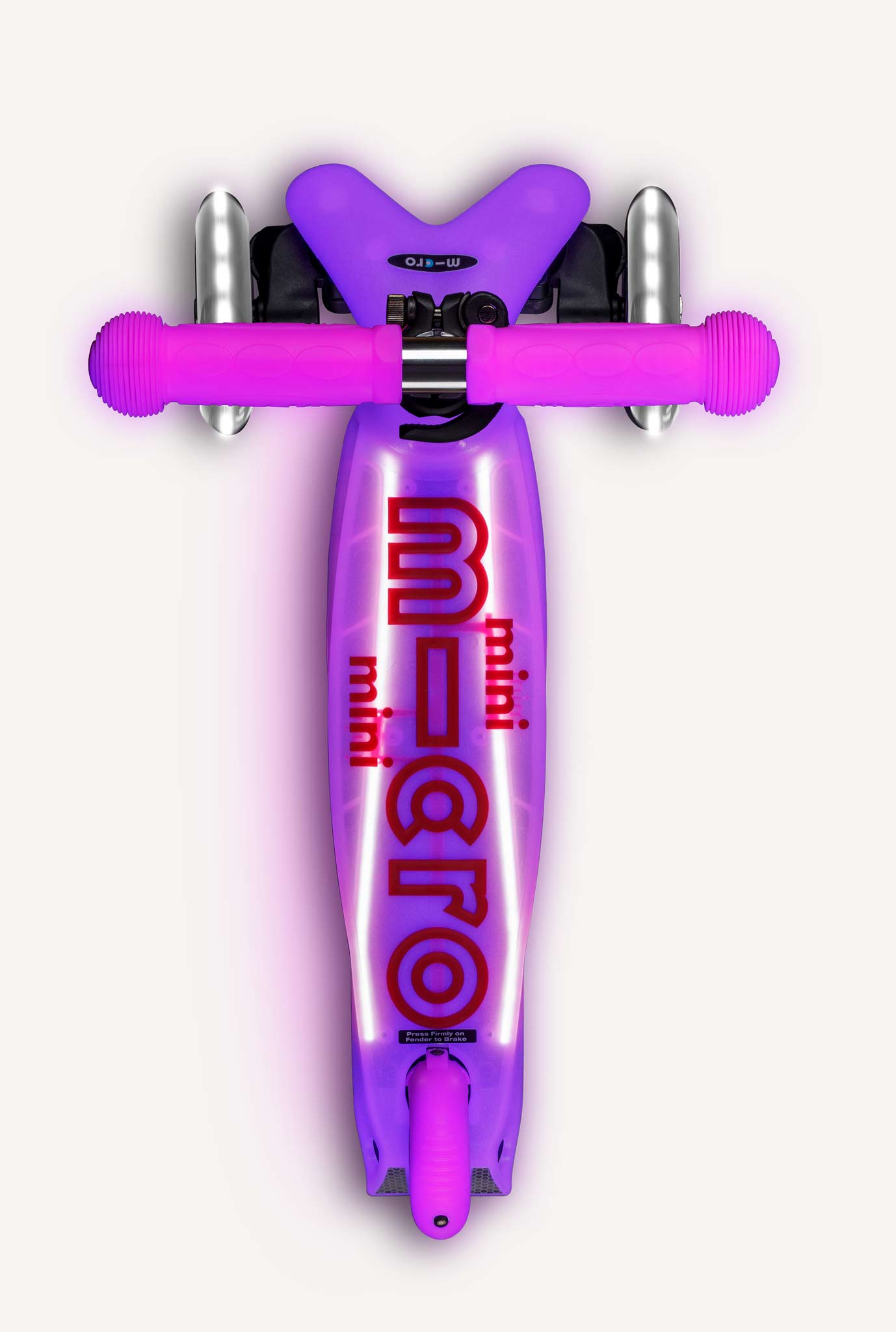 Micro Kickboard Mini Glow Plus LED Scooter - Frosty Pink
