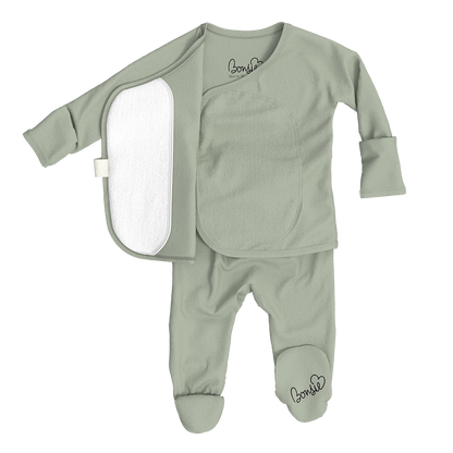 Bonsie Footie - Avocado