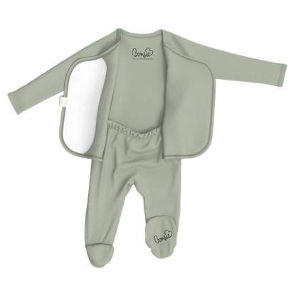 Bonsie Footie - Avocado