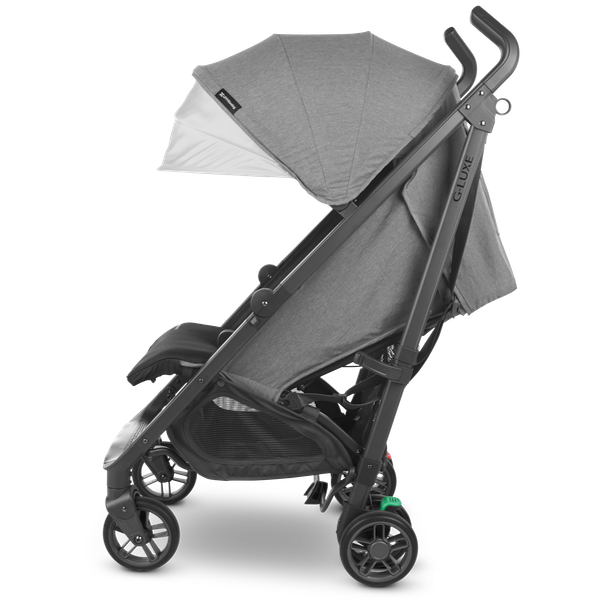 uppababy g luxe travel UPPAbaby G-Luxe Stroller – Greyson (Charcoal mélange/Carbon)
