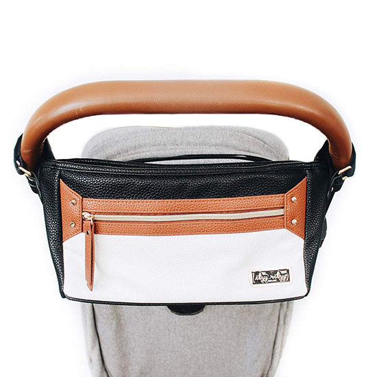Itzy Ritzy Adjustable Stroller Caddy - Coffee & Cream