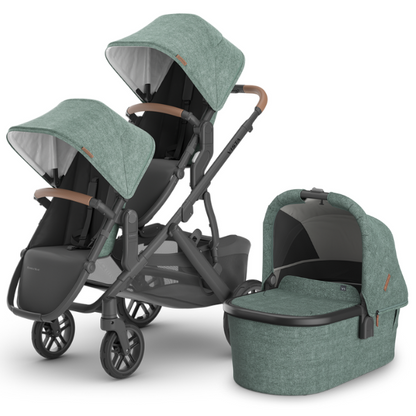 Uppababy Vista V3 Double Stroller and Bassinet main images 
