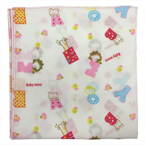 Bradcal Baby Handkerchief - ABC with Pink Trim