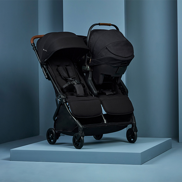 SILVER CROSS JET DOUBLE SIDE BY SIDE STROLLER 
