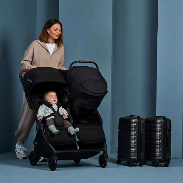 in line double stroller Silver Cross Jet Double Stroller