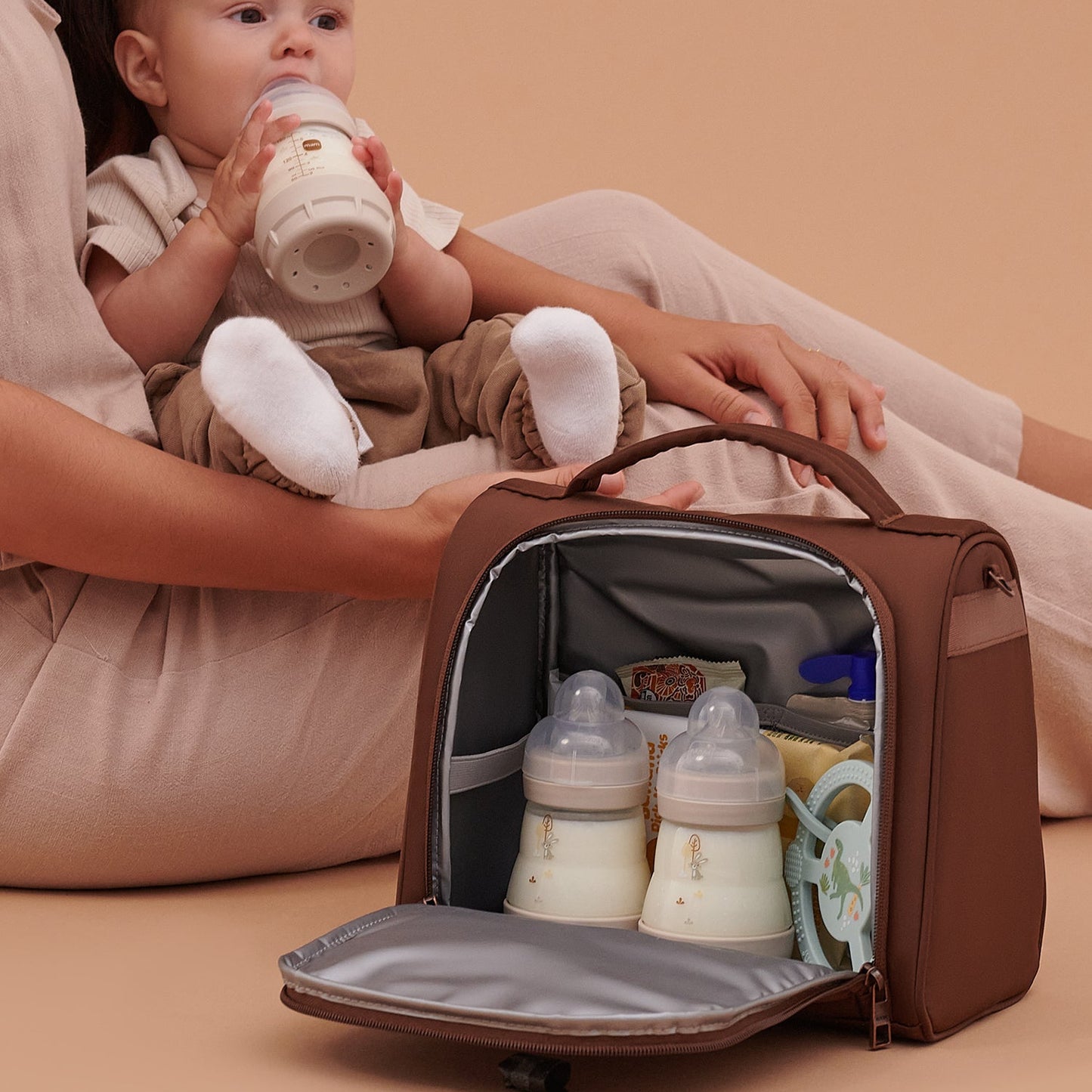 JuJuBe Insulated Bottle Bag - Espresso