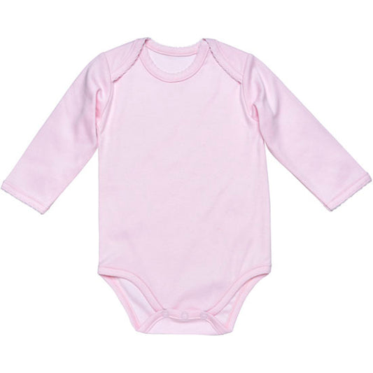 Under the Nile L/S Lap Shoulder Babybody - Pink_thumb1