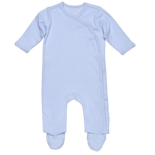 Under The Nile Organic Cotton Footie - Blue_thumb1