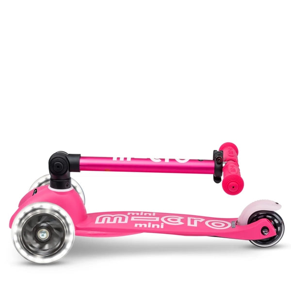 Micro Kickboard Mini LED Foldable Scooter Folded