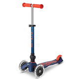 Micro Kickboard Mini LED Foldable Scooter Navy Blue Hero