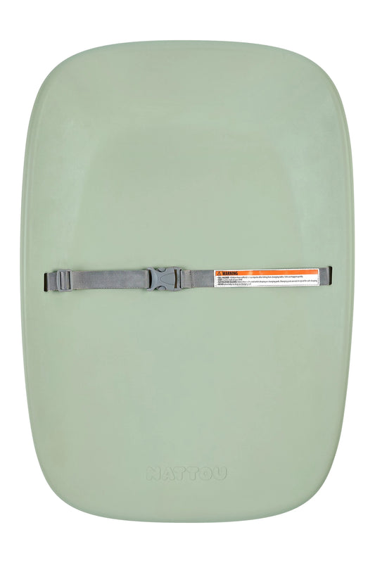 Nattou Softy Changing Pad w/ Belt - Sage Green