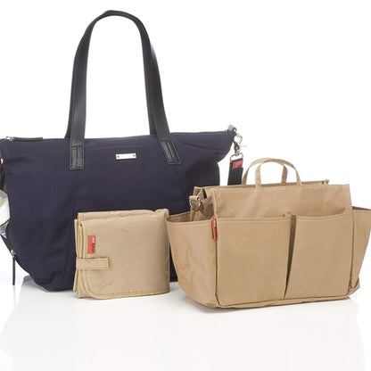Storksak Noa Luxe Changing Bag - Midnight Blue Inside