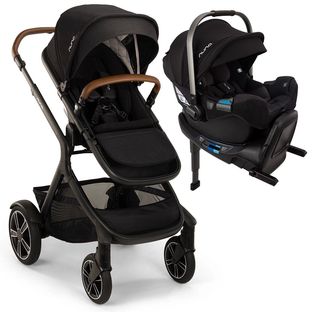 modular stroller travel system Nuna Demi Next Stroller + Pipa RX Travel System Biscotti/Caviar