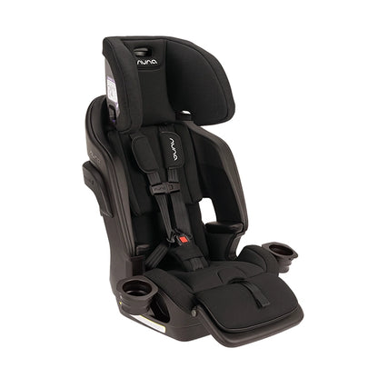 Nuna LUMN Harness Booster Car Seat in Caviar with Height Extended