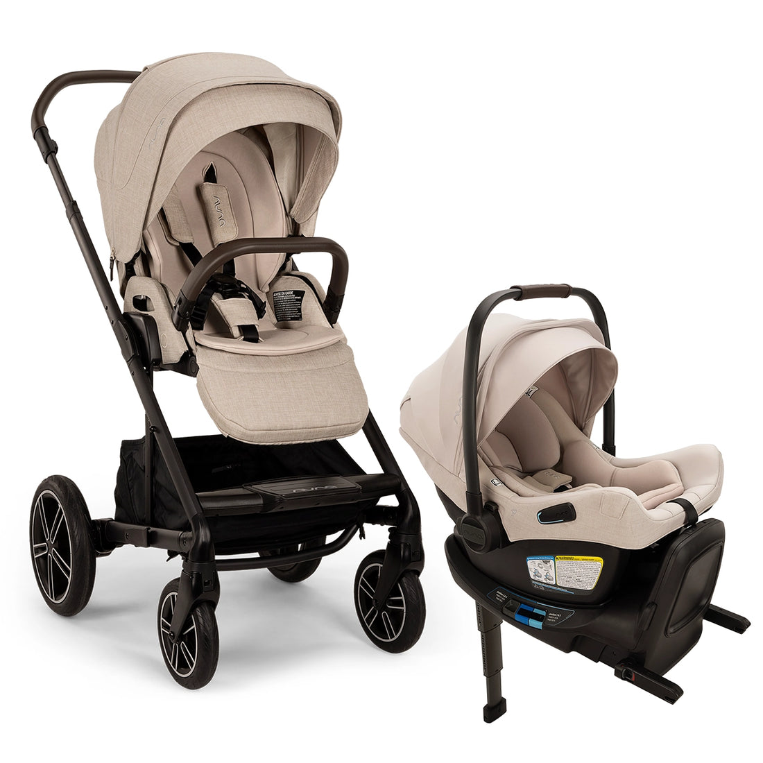 Nuna MIXX Next + PIPA Aire RX Travel System | Luxury Stroller Set