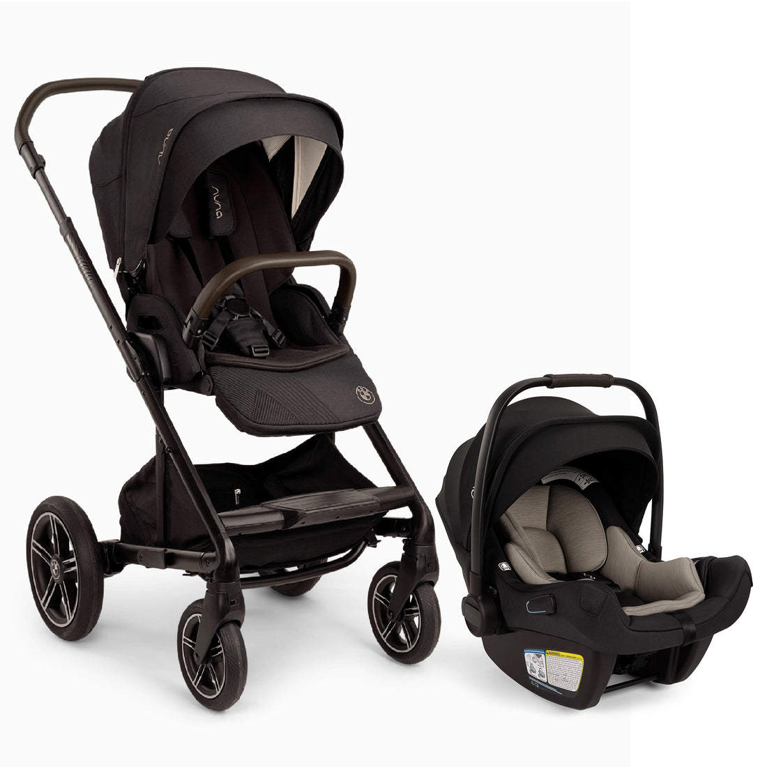 
Nuna Mixx BMW Collection Element stroller with PIPA Aire in Chocolate Caviar to compliment this collab available at Kidsland