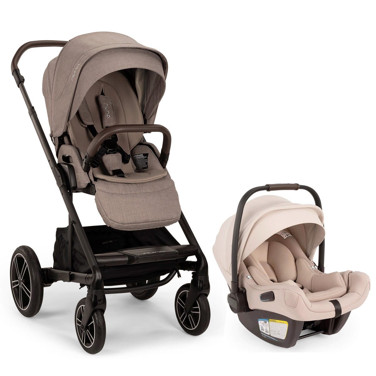 
Nuna mixx cedar stroller and pipa aire in biscotti product image variant