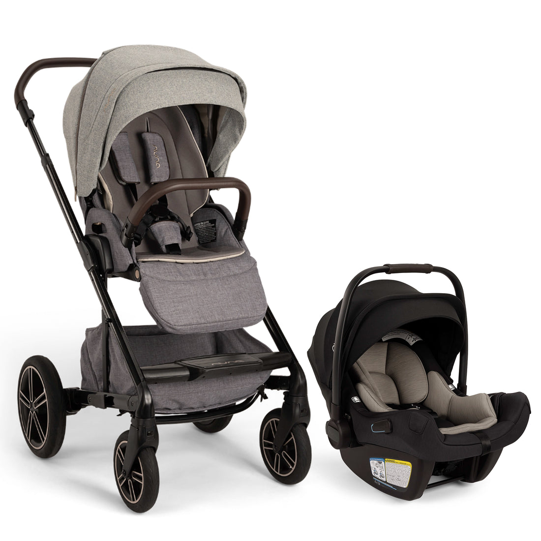 
Nuna mixx stroller in Monterey Exclusive colorway with pipa aire in chocolate caviar product variant image