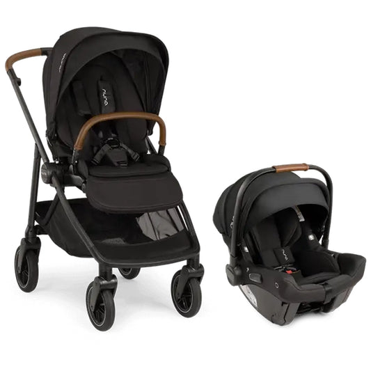 Nuna Swiv + PIPA Urbn Baseless Travel System in Caviar Hero Image