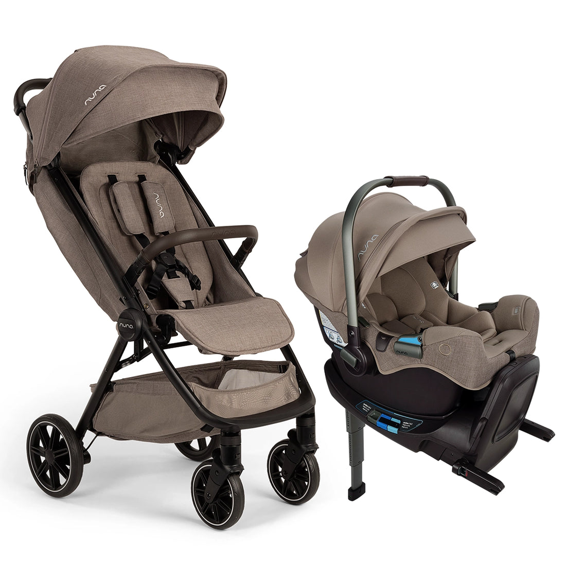 nuna trvl stroller car seat Nuna TRVL lx + Pipa Aire RX Travel System Granite/Granite