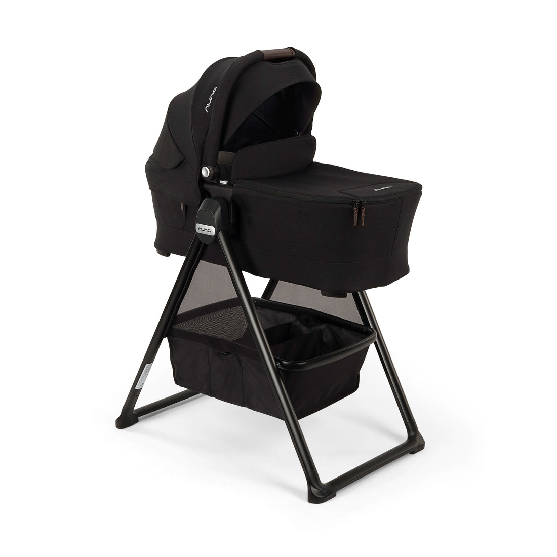 
Nuna Bassinet for Triv and Swiv Stroller Series Bassinet in Caviar Approved for Overnight Sleep with Bassinet Stand