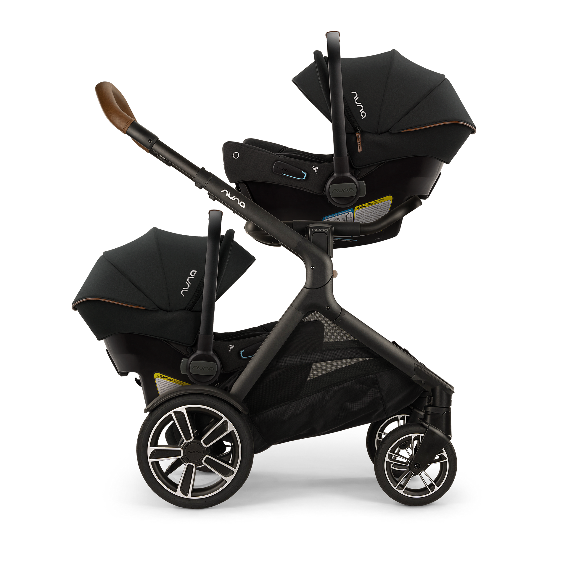 Nuna Demi Next + Pipa AIRE Travel System - Single to double stroller 