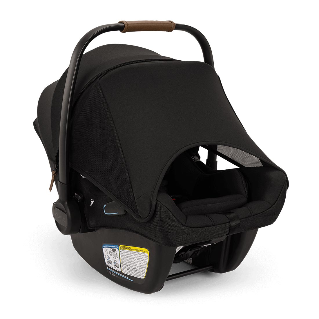 Nuna PIPA Aire RX Infant Car Seat + RELX Base Caviar/Chocolate