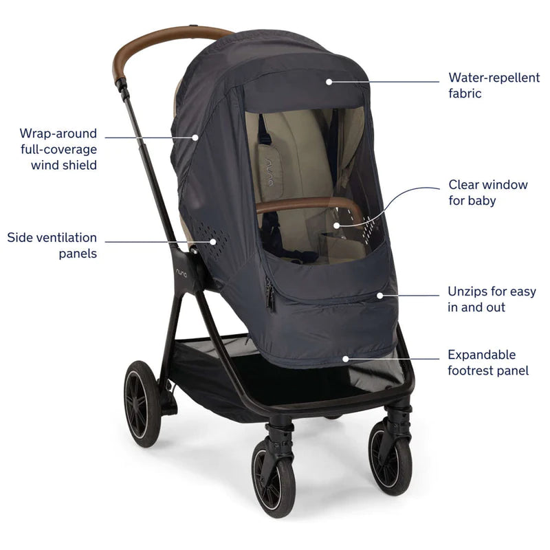 covered jogging stroller Nuna Stroller Wind Cover