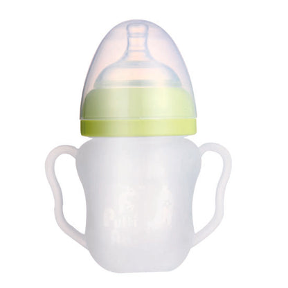 Putti Atti Silicone Baby Bottle with Handle - 5.5oz - Green Product