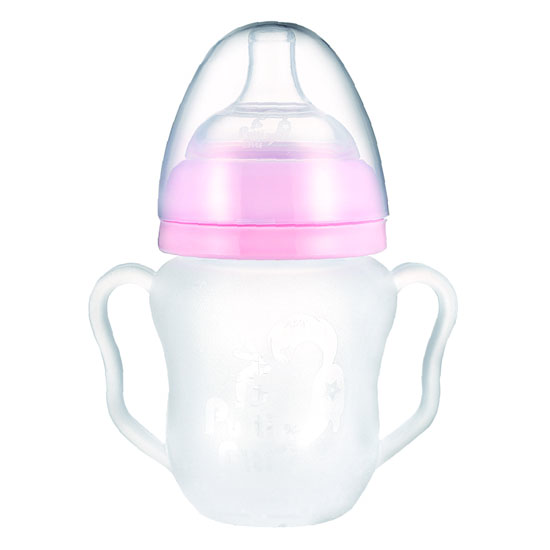 Putti Atti Silicone Baby Bottle with Handle - 5.5oz - Pink Product