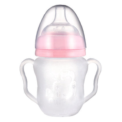 Putti Atti Silicone Baby Bottle with Handle - 5.5oz - Pink Product